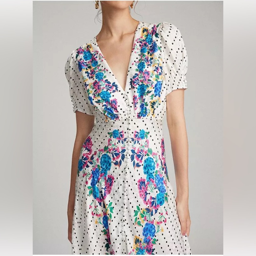 Saloni Lea Dress, Size 6 (Never Worn)
